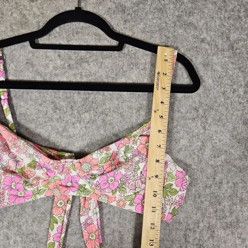 Maaji Womens‎ Flower Power Bailey Reversible Bikini Top Swim Beach Size XS READ